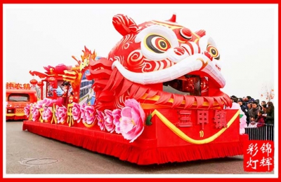 春节庆典巡游花车--三甲镇巡游花车