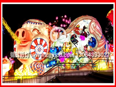 2019四川国际文化旅游节暨第二届自贡国际恐龙灯光节(锦辉彩灯制作)